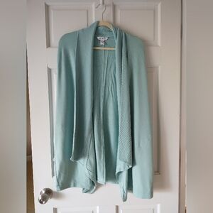 Athleta Pranayama Mint Green Open Front Cardigan